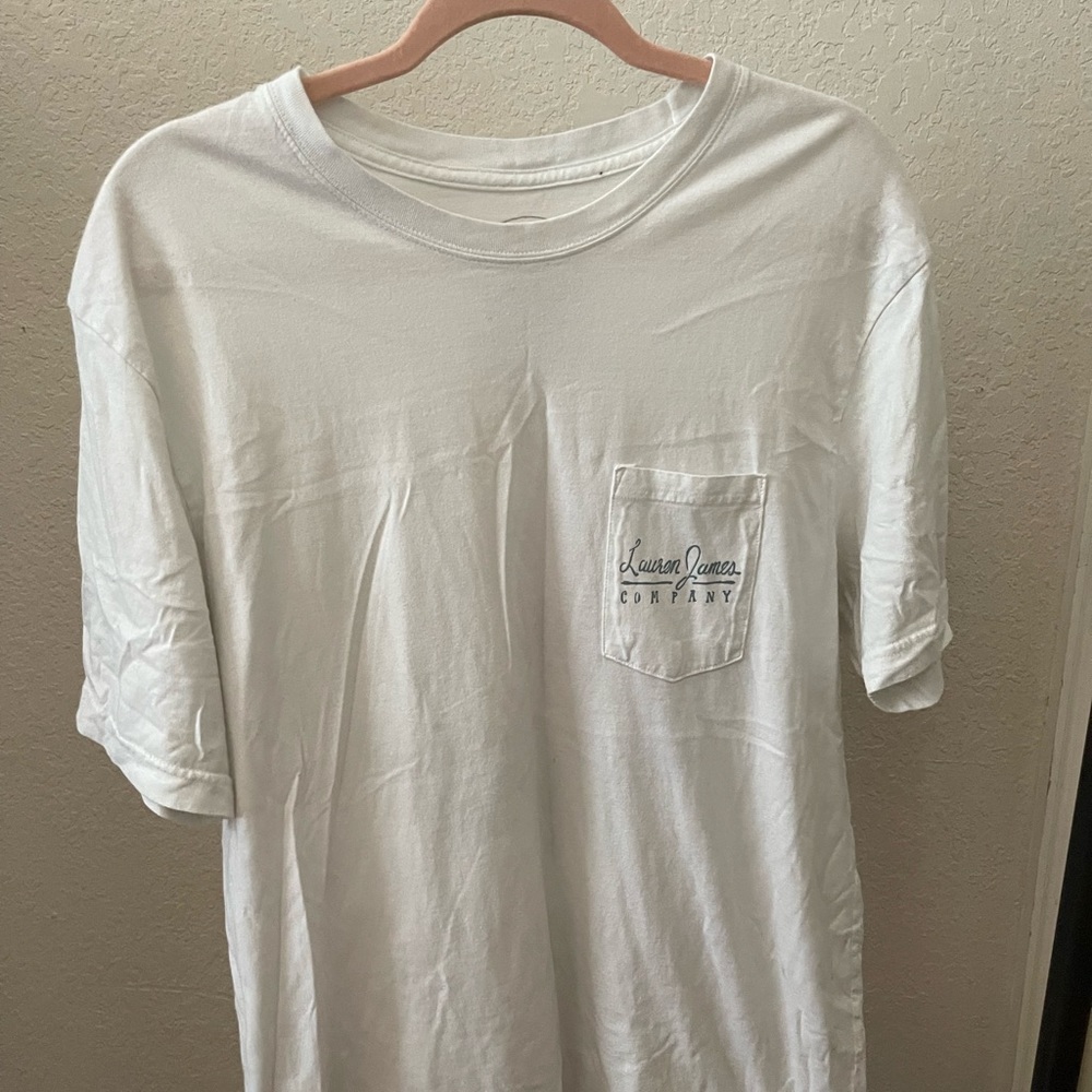 lauren james company graphic tee (size l)